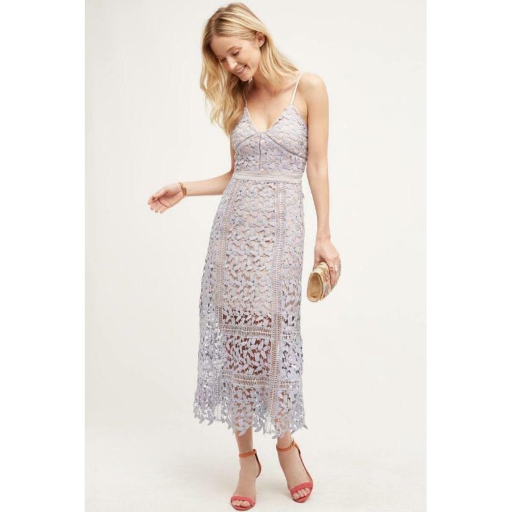 Anthropologie Elliatt "Tingle" Lace Midi Dress M